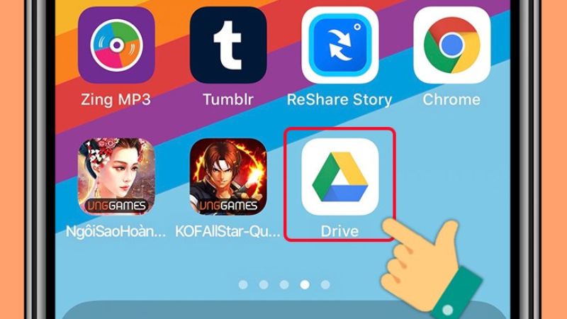 Cách tải ảnh từ Google Drive về iPhone, Android bước 1